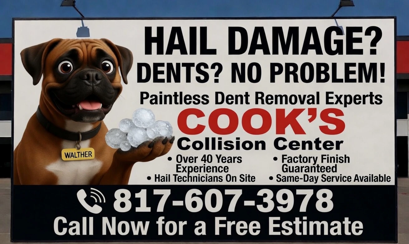 Cook's Collision Center Hail Repair - Walther